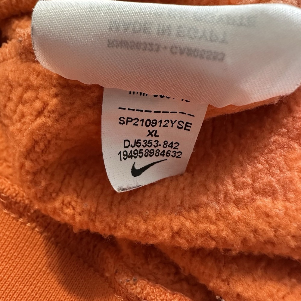 Nike Hoodie Womens XL Orange Recreation Club Pullover Better Everyday CPFM Sun - Picture 8 of 12